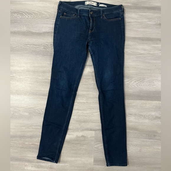 Hollister low rise super skinny dark jean leggings size 7 / 28 regular - Picture 8 of 8